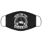 Here For The Balls and Beer - Bowling Lover Face Mask Here For The Balls and Beer - Bowling Lover Face Mask