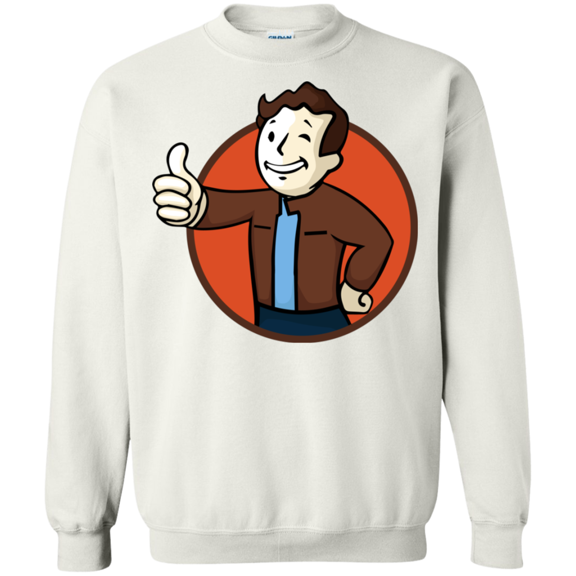 Todd Boy Vault Boy RPG Video Game Crewneck Pullover Sweatshirt  8 oz. Secondary image