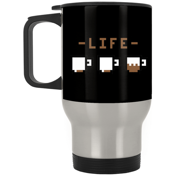 Coffee RPG 14 oz. RPG Mug | Video Game Coffee Mug | Gaming Video Game RPG Life Bar Stainless Travel Mug