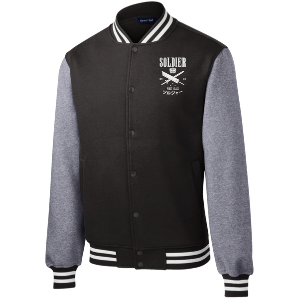 Soldier First Class Fleece Letterman Jacket