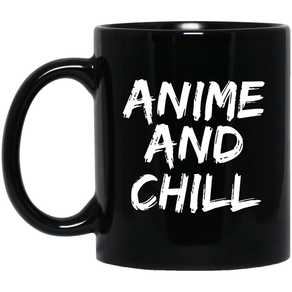 Anime And Chill Anime Mug | Anime Gift Cup | Anime Coffee Mug | Anime Merch | 11oz Kawaii Mug