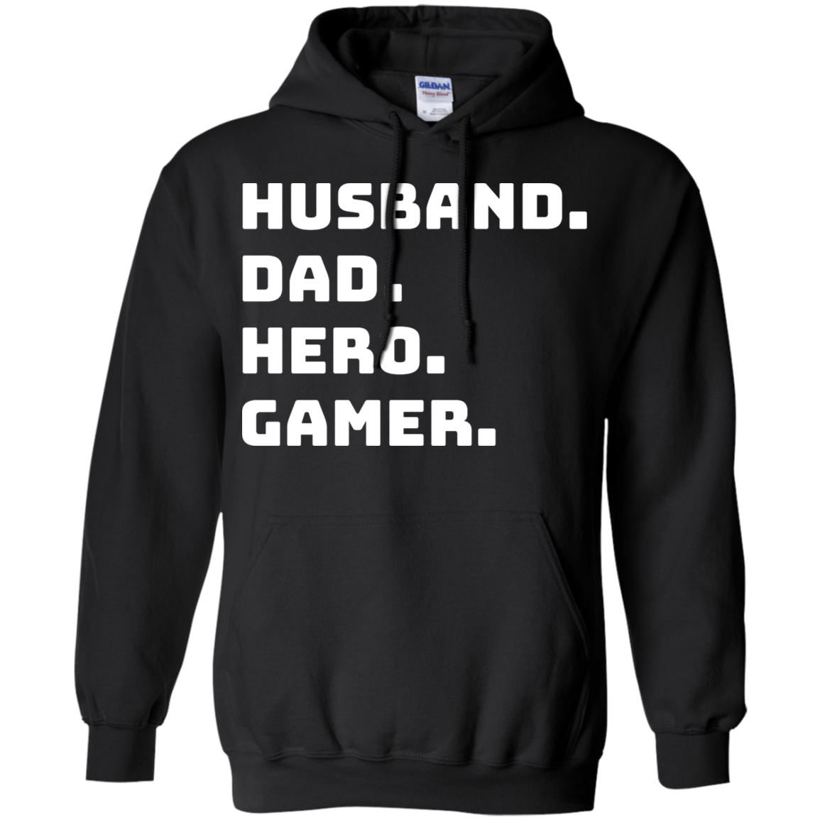 Husband Dad Hero Gamer - Video Gaming Pullover Hoodie 8 oz. Secondary image