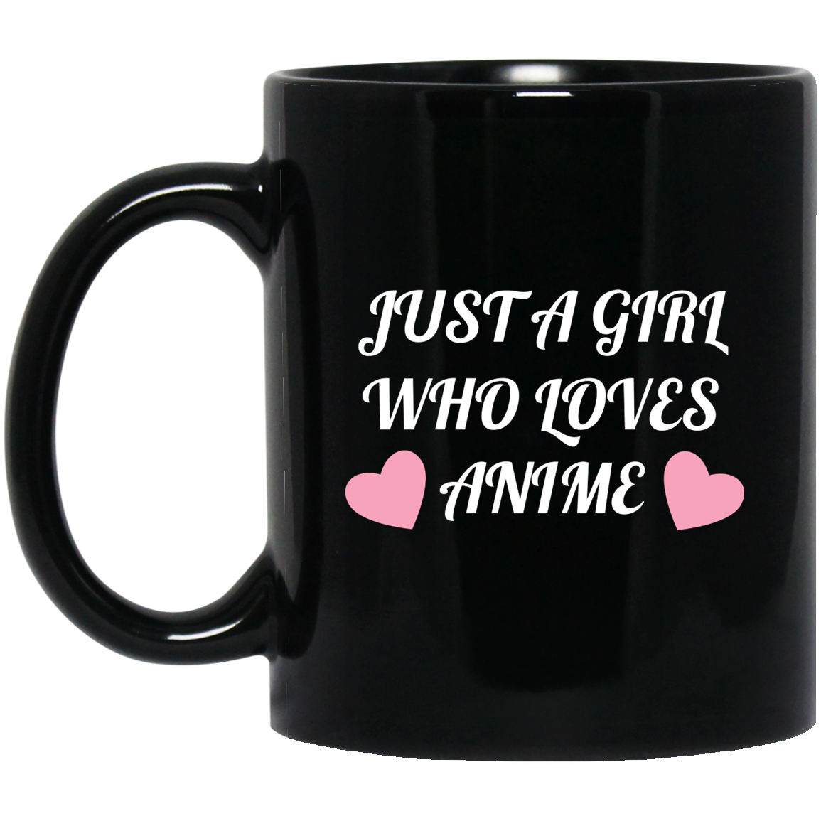 Just A Girl Who Loves Anime Anime Mug | Anime Gift Cup | Anime Coffee Mug | Anime Merch | 11oz Kawaii Mug Secondary image
