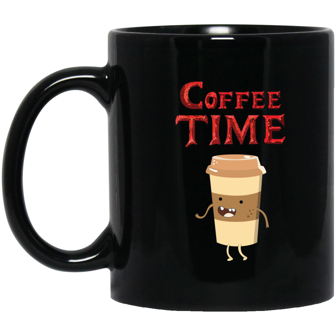 Coffee Time - Coffee Lovers 11 oz. Black Mug Secondary image