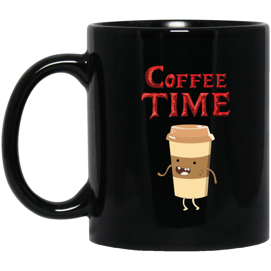 Coffee Time - Coffee Lovers 11 oz. Black Mug