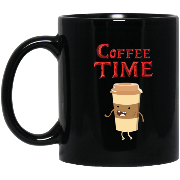 Coffee Time - Coffee Lovers 11 oz. Black Mug
