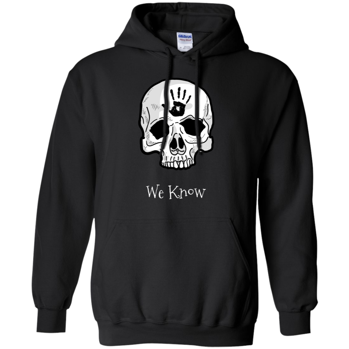 Dark Brotherhood We Know Pullover Hoodie 8 oz. Secondary image