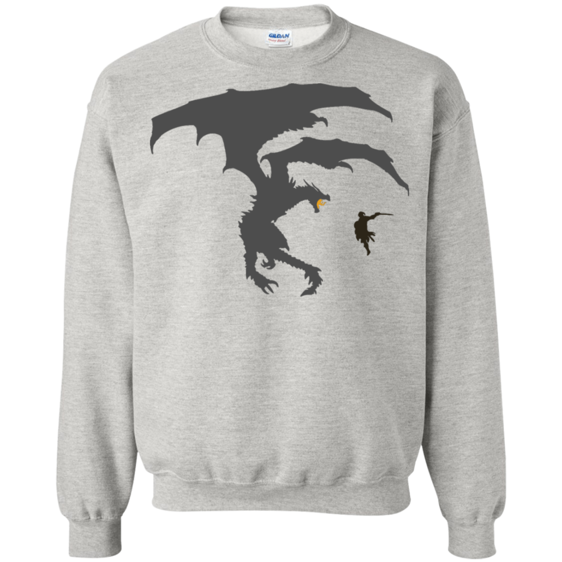 Dragon Fantasy RPG Light Crewneck Pullover Sweatshirt  8 oz. Secondary image