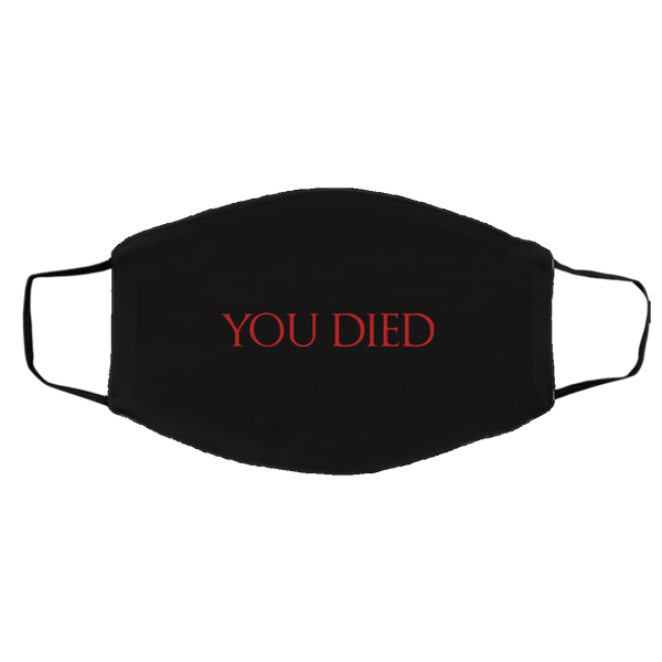 You Died RPG Video Game Face Mask