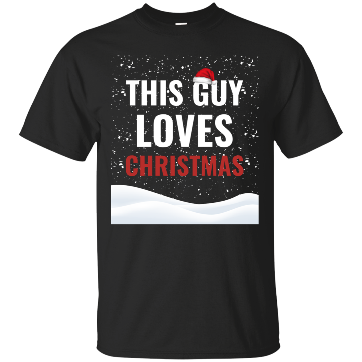 This Guy Loves Christmas Holidays Xmas Cotton T-Shirt Secondary image