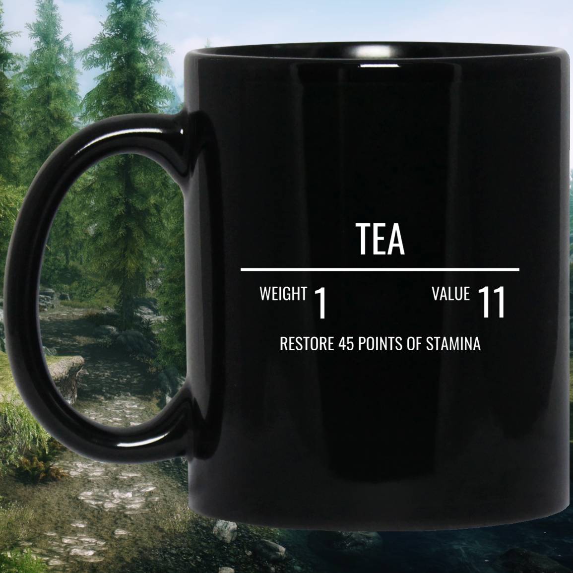 Tea RPG 11 oz. Black Mug