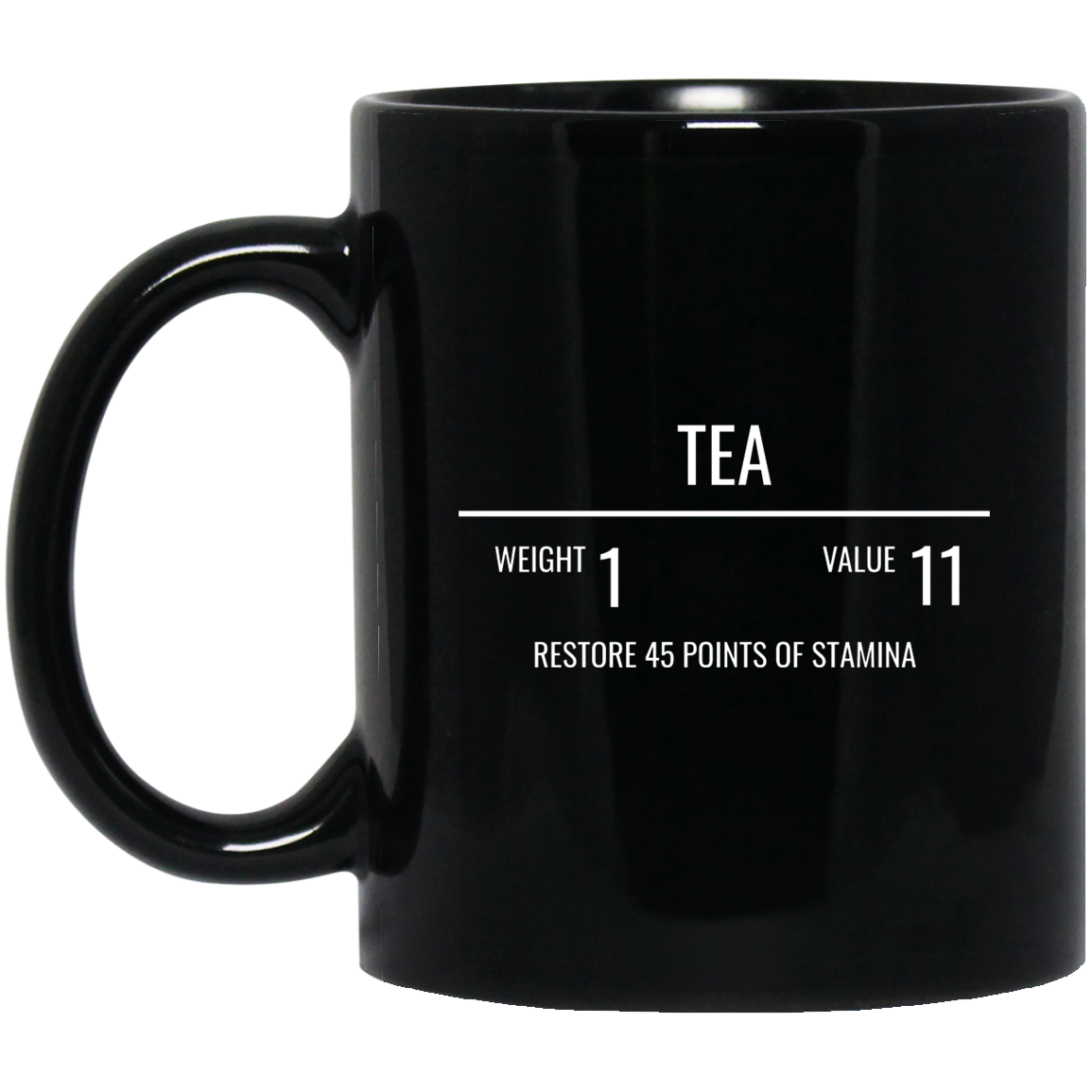 Tea RPG 11 oz. Black Mug