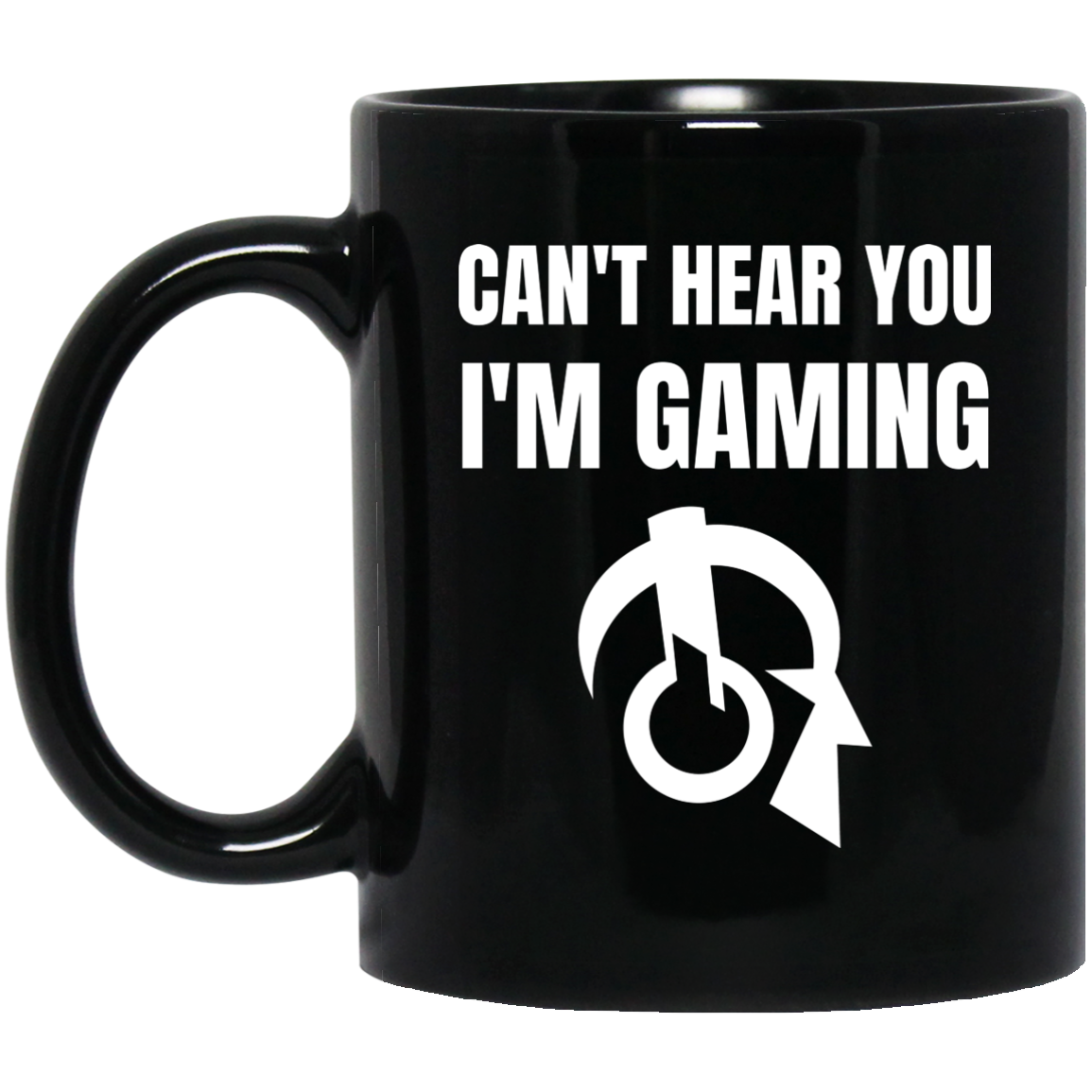 Can't Hear You I'm Gaming 11 oz. Black Mug Secondary image