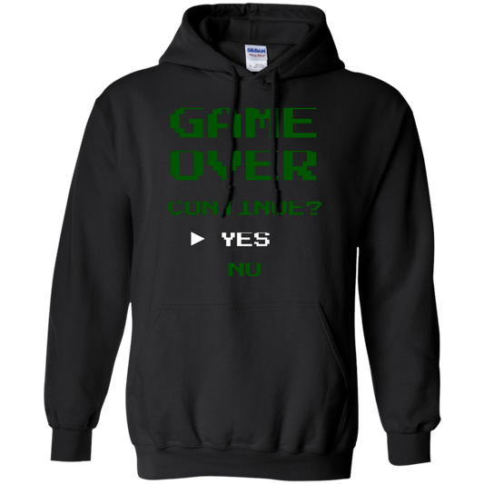 Game Over Continue Video Gaming Pullover Hoodie 8 oz.