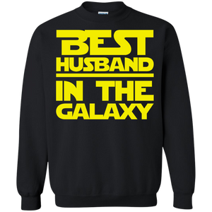 Best Husband In The Galaxy Crewneck Pullover Sweatshirt  8 oz.