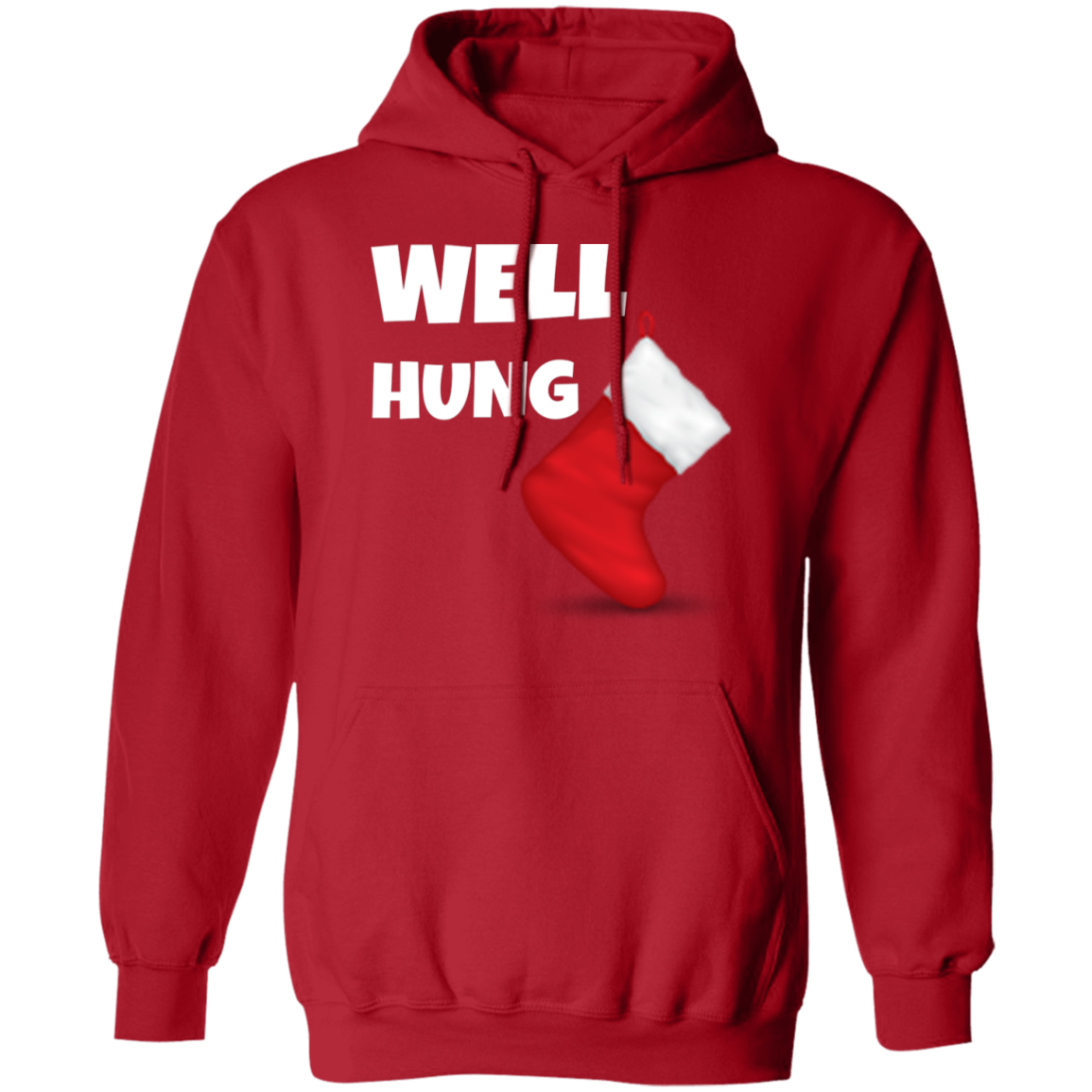 Well Hung Christmas Ugly Xmas Hoodie