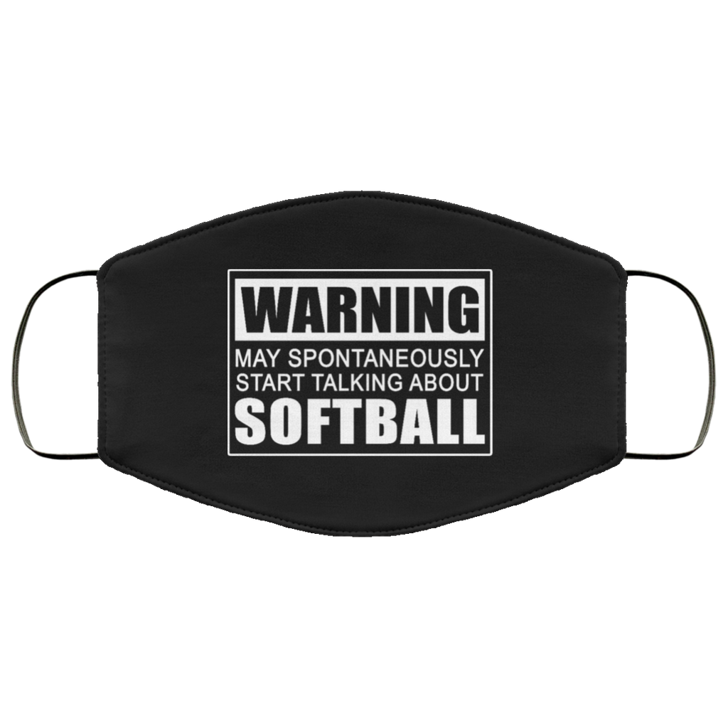Warning May Spontaneously Start Talking About Softball Face Mask