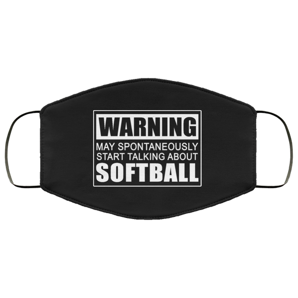 Warning May Spontaneously Start Talking About Softball Face Mask