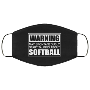 Warning May Spontaneously Start Talking About Softball Face Mask Warning May Spontaneously Start Talking About Softball Face Mask
