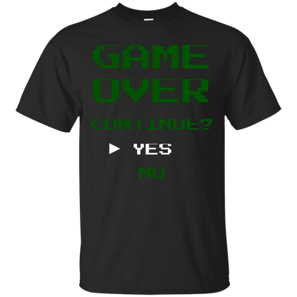 Game Over Continue Video Gaming Shirt