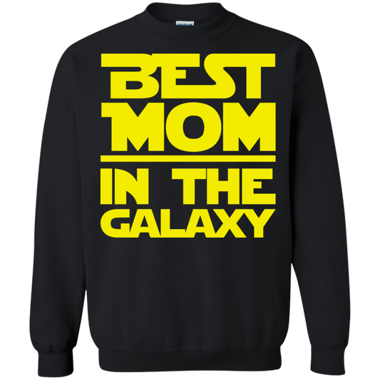 Best Mom In The Galaxy Crewneck Pullover Sweatshirt  8 oz.