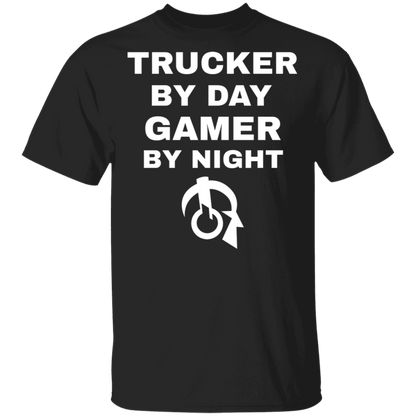 Trucker By Day Gamer By Night T-Shirt