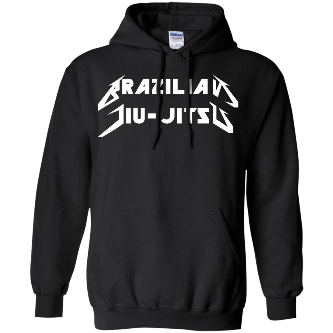 Brazilian Jiu Jitsu Metal BJJ Pullover Hoodie 8 oz. Secondary image