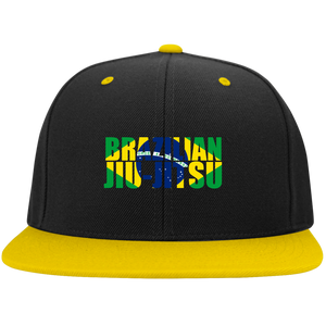 Brazilian Jiu Jitsu Flag 3 BJJ Snapback Hat Brazilian Jiu-Jitsu BJJ Brazilian Jiu Jitsu Baseball Cap