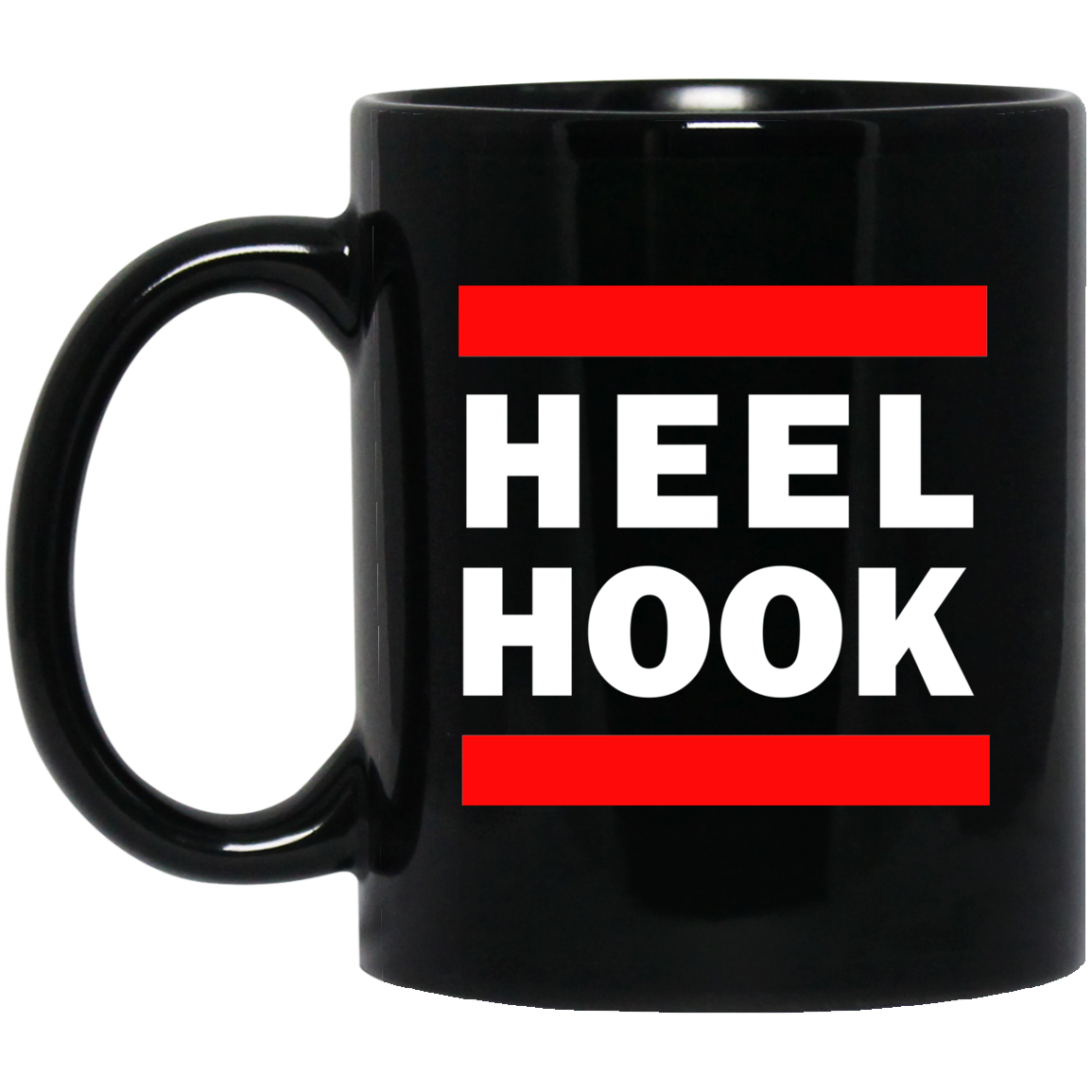 Brazilian Jiu Jitsu Heel Hook BJJ 11 oz. Black Mug Secondary image