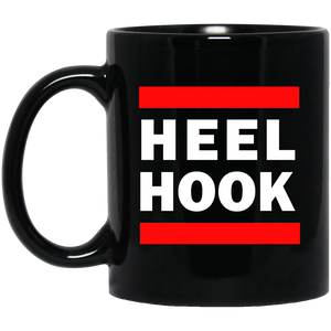 Brazilian Jiu Jitsu Heel Hook BJJ 11 oz. Black Mug Brazilian Jiu-Jitsu BJJ Brazilian Jiu Jitsu Coffee Mug