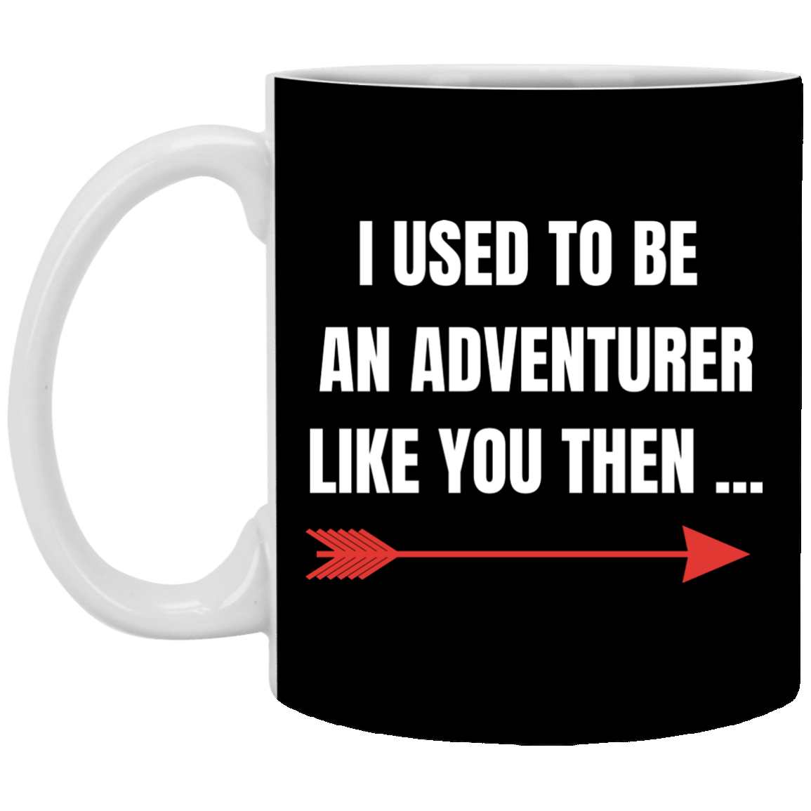 I Used To Be An Adventurer Like You Then 11 oz. White Mug