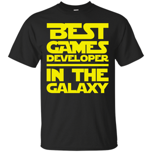 Best Games Developer In The Galaxy Ultra Cotton T-Shirt Best Games Developer In The Galaxy Ultra Cotton T-Shirt