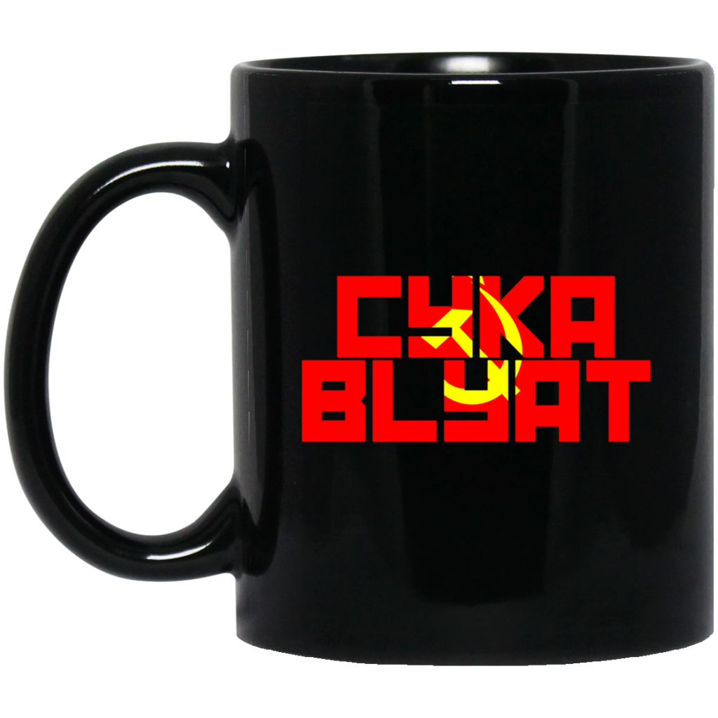 CYKA BLYAT Video Gaming 11 oz. Black Mug