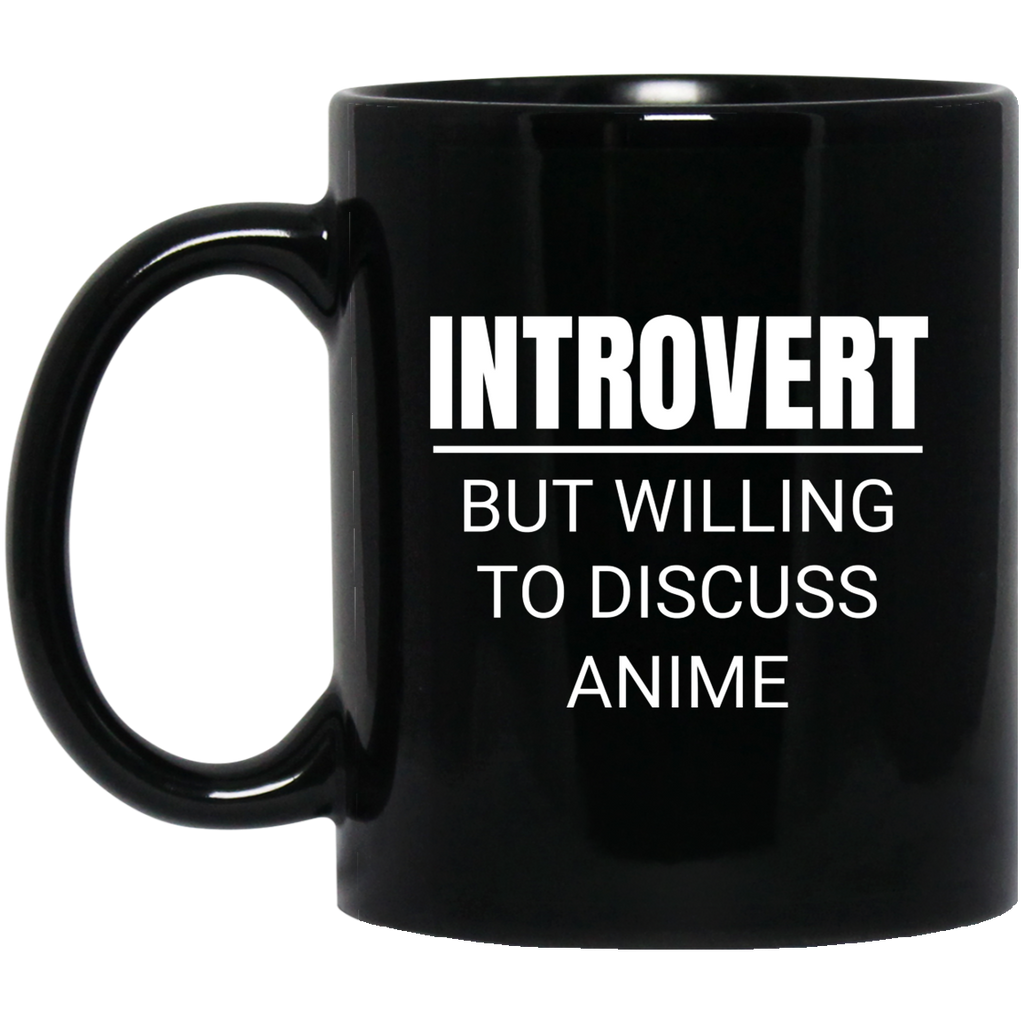 Introvert But Willing To Discuss Anime Anime Mug | Anime Gift Cup | Anime Coffee Mug | Anime Merch | 11oz Kawaii Mug