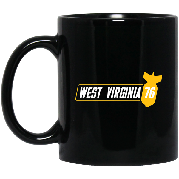 West Virginia 76 RPG Video Game 11 oz. Black Mug