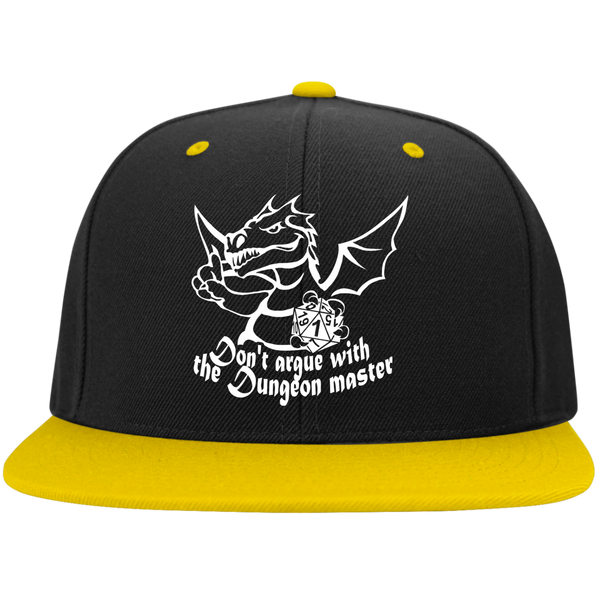 Don't Argue With The DM RPG Dice Hat | Dungeon Master Hat | Tabletop RPG | Tabletop Games | RPG Hat | Role Playing Game Unisex Snapback Hat
