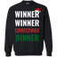 Winner Winner Christmas Dinner Xmas Holidays Crewneck Pullover Sweatshirt  8 oz.