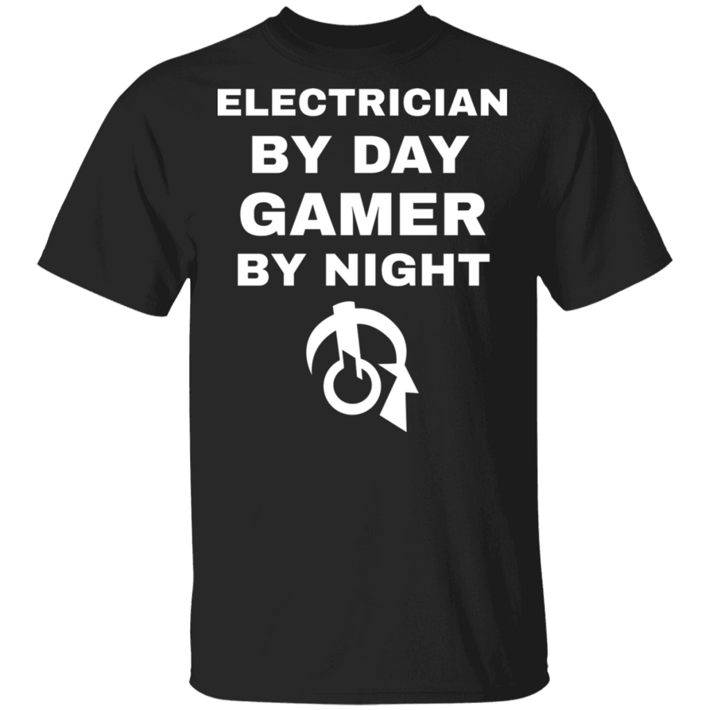 Electrician By Day Gamer By Night T-Shirt