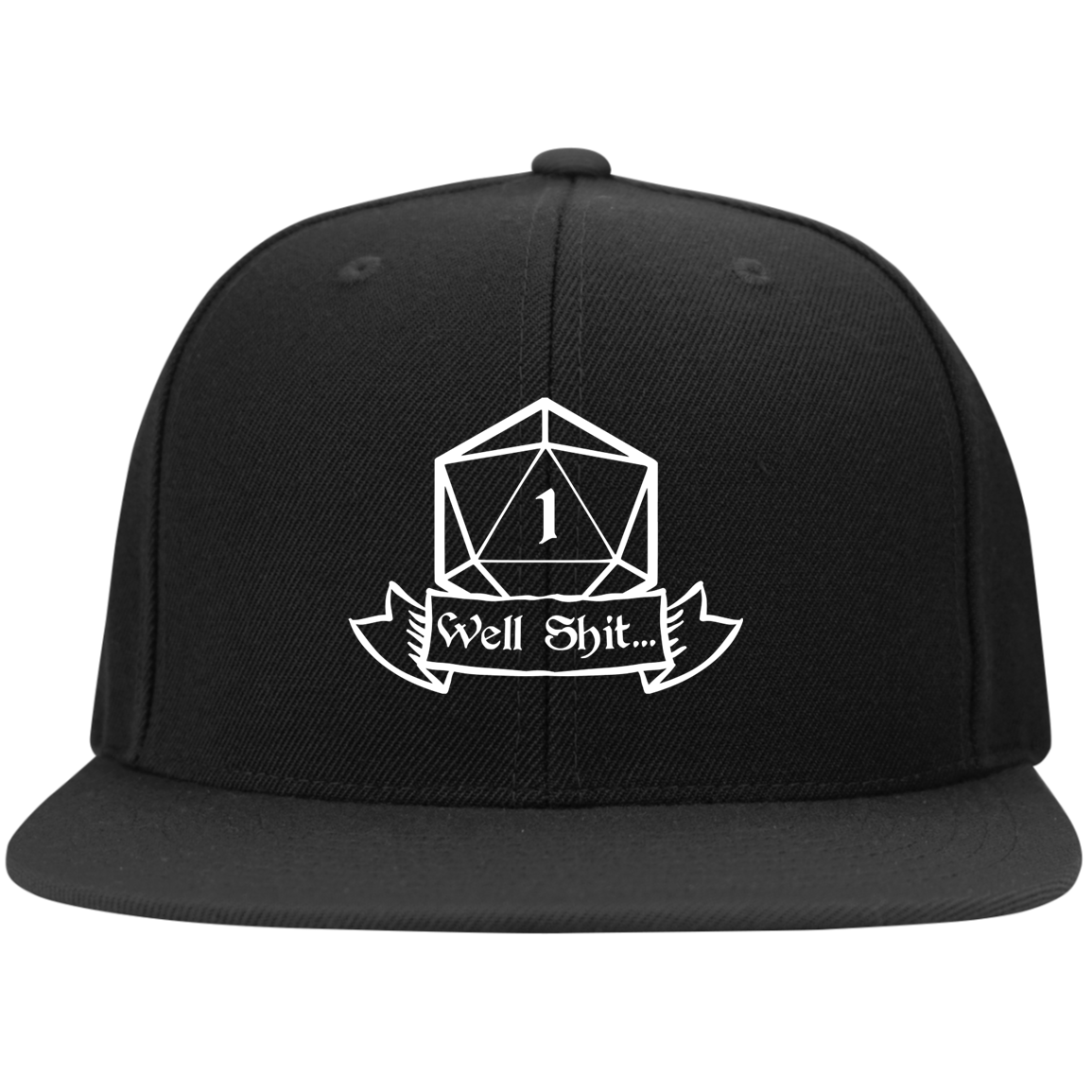 Well Shit RPG Dice Hat | Dungeon Master Hat | Tabletop RPG | Tabletop Games | RPG Hat | Role Playing Game Unisex Snapback Hat