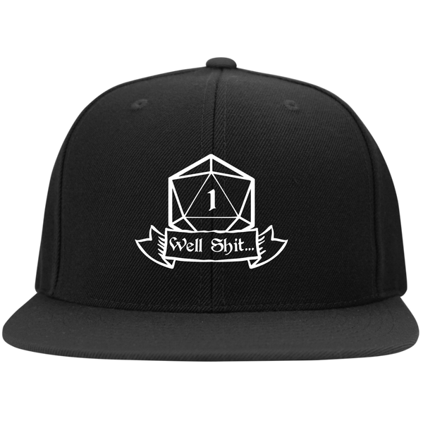 Well Shit RPG Dice Hat | Dungeon Master Hat | Tabletop RPG | Tabletop Games | RPG Hat | Role Playing Game Unisex Snapback Hat