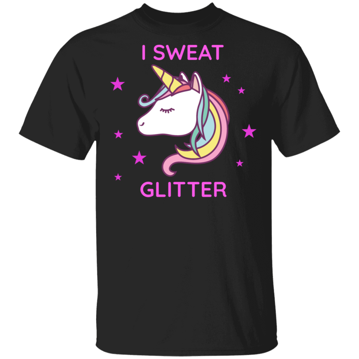 I Sweat Glitter Unicorn T-Shirt Secondary image