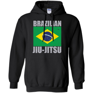 Brazilian Jiu Jitsu Flag 2 BJJ Pullover Hoodie 8 oz. Brazilian Jiu-Jitsu BJJ Brazilian Jiu Jitsu Hoodie