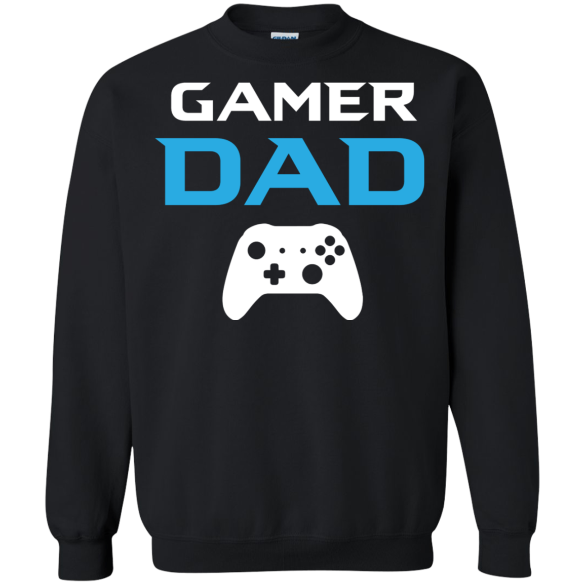 Gamer Dad Video Gamer Crewneck Pullover Sweatshirt  8 oz. Main image