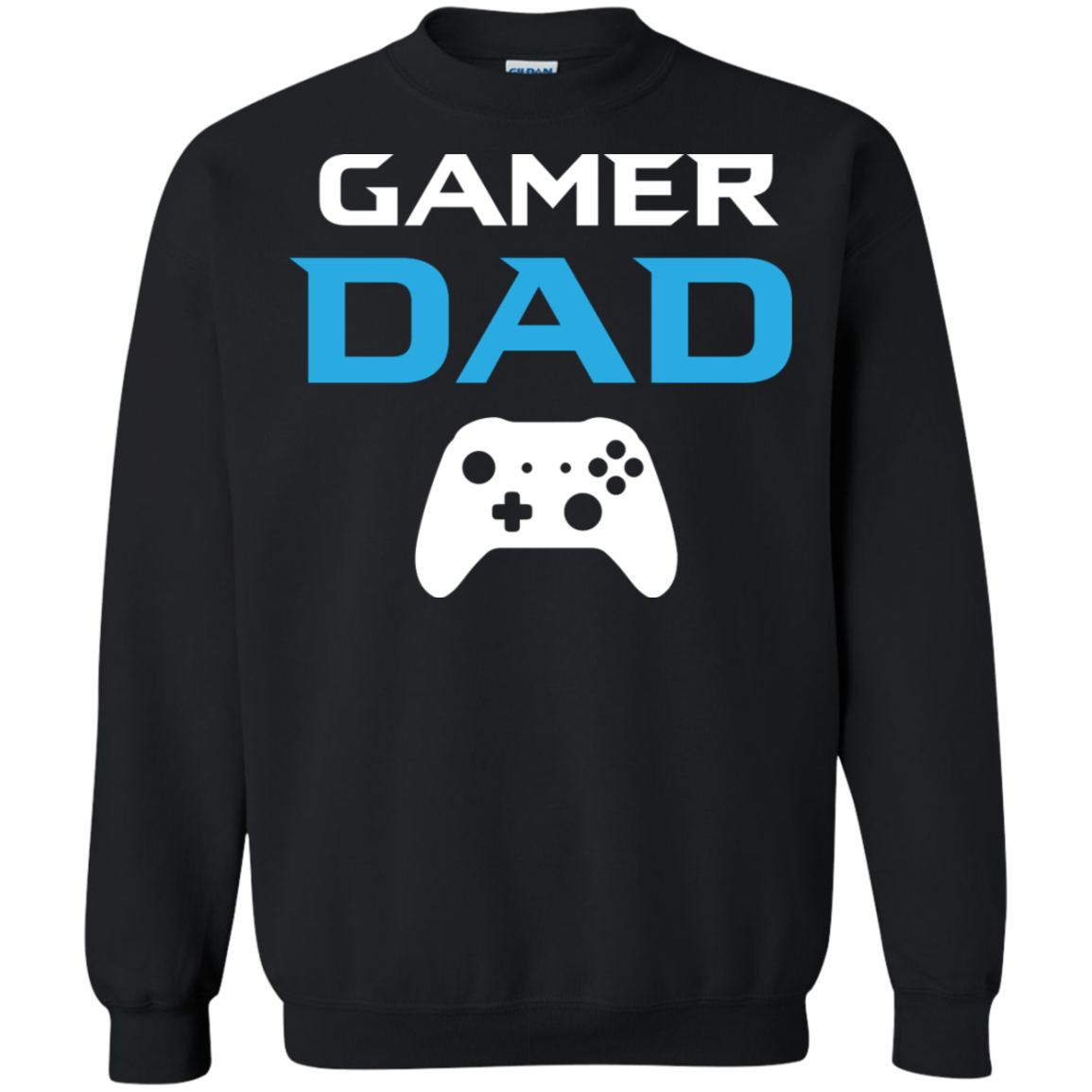 Gamer Dad Video Gamer Crewneck Pullover Sweatshirt  8 oz.