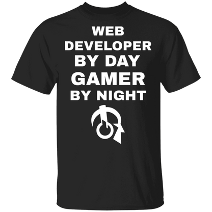 Web Developer By Day Gamer By Night T-Shirt