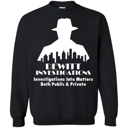 DeWitt Investigations Crewneck Pullover Sweatshirt  8 oz.