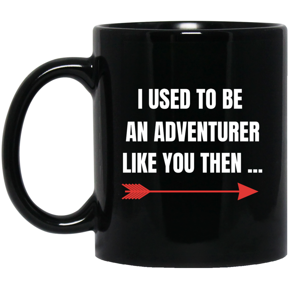 I Used To Be An Adventurer Like You Then 11 oz. Black Mug