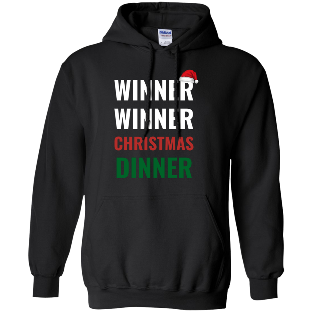 Winner Winner Christmas Dinner Xmas Holidays Pullover Hoodie 8 oz.