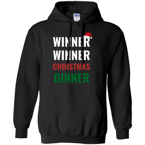 Winner Winner Christmas Dinner Xmas Holidays Pullover Hoodie 8 oz.