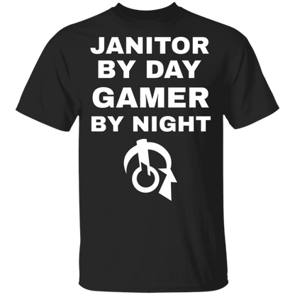 Janitor By Day Gamer By Night T-Shirt